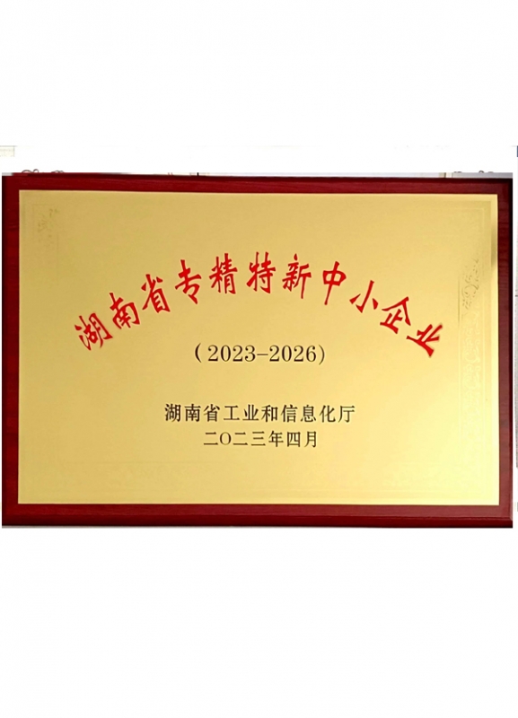 湖南省專精特新中小企業(yè)